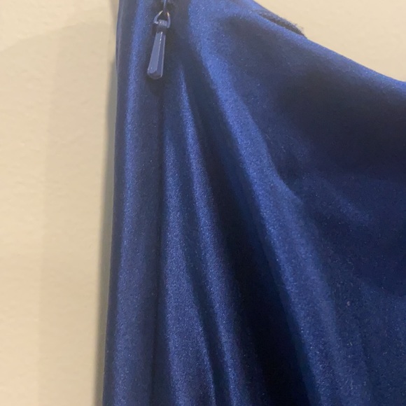 Robert Rodriguez Navy Silk One Shoulder Romper - Picture 7 of 8